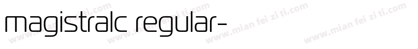 magistralc regular字体转换